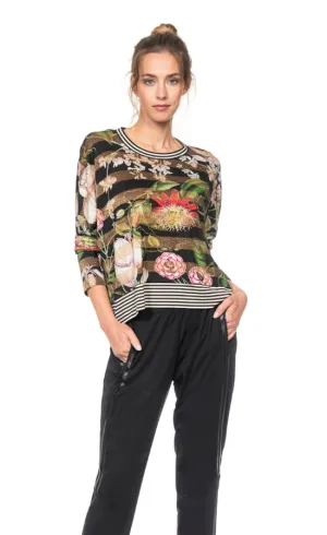 Beate Heymann Floral Striped Top