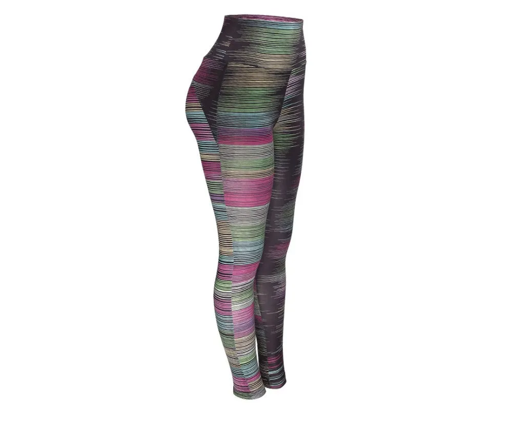 Best 3 Pack Women's Gradient Butterfly High-Waist Butt-Lifting Leggings | Seamless Yoga Pants | Scrunch Elastic Tights