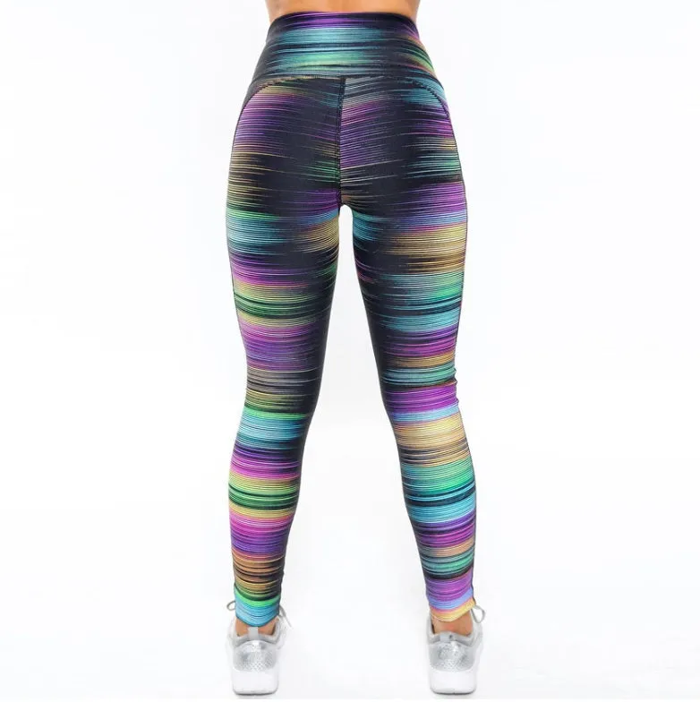 Best 3 Pack Women's Gradient Butterfly High-Waist Butt-Lifting Leggings | Seamless Yoga Pants | Scrunch Elastic Tights