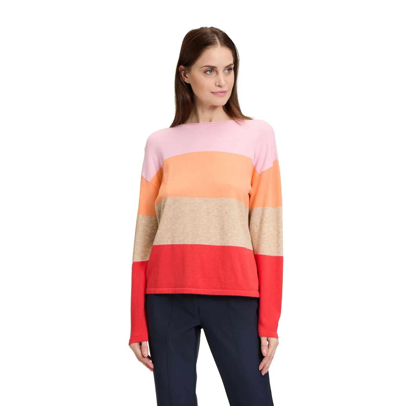 Betty Barclay Knit Patch Orange/Red