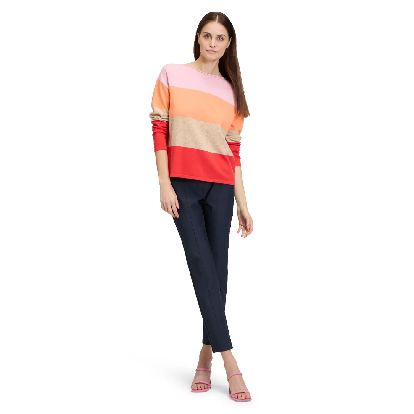 Betty Barclay Knit Patch Orange/Red