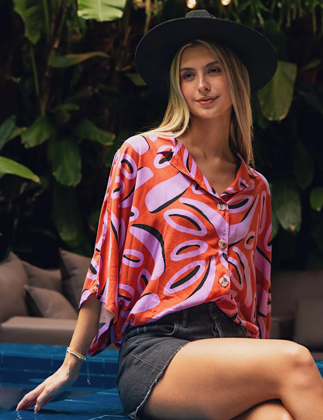 Beverly Printed Shirt Dress