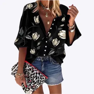 Bijou - Chic Sleeveless Pattern Woman's Summer Top