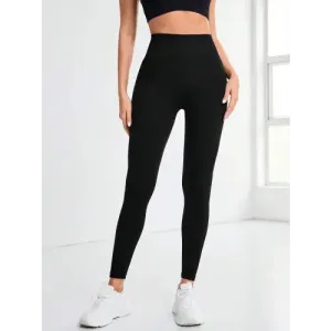 Black Boldness High Waist Active Leggings