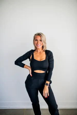 Black Chic Sun-Guard Shrug