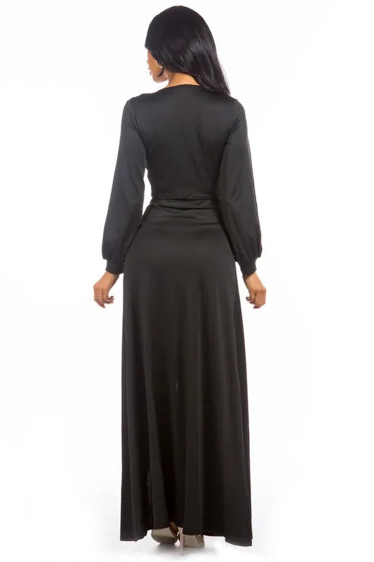 Black Long Flowing Skirt Set