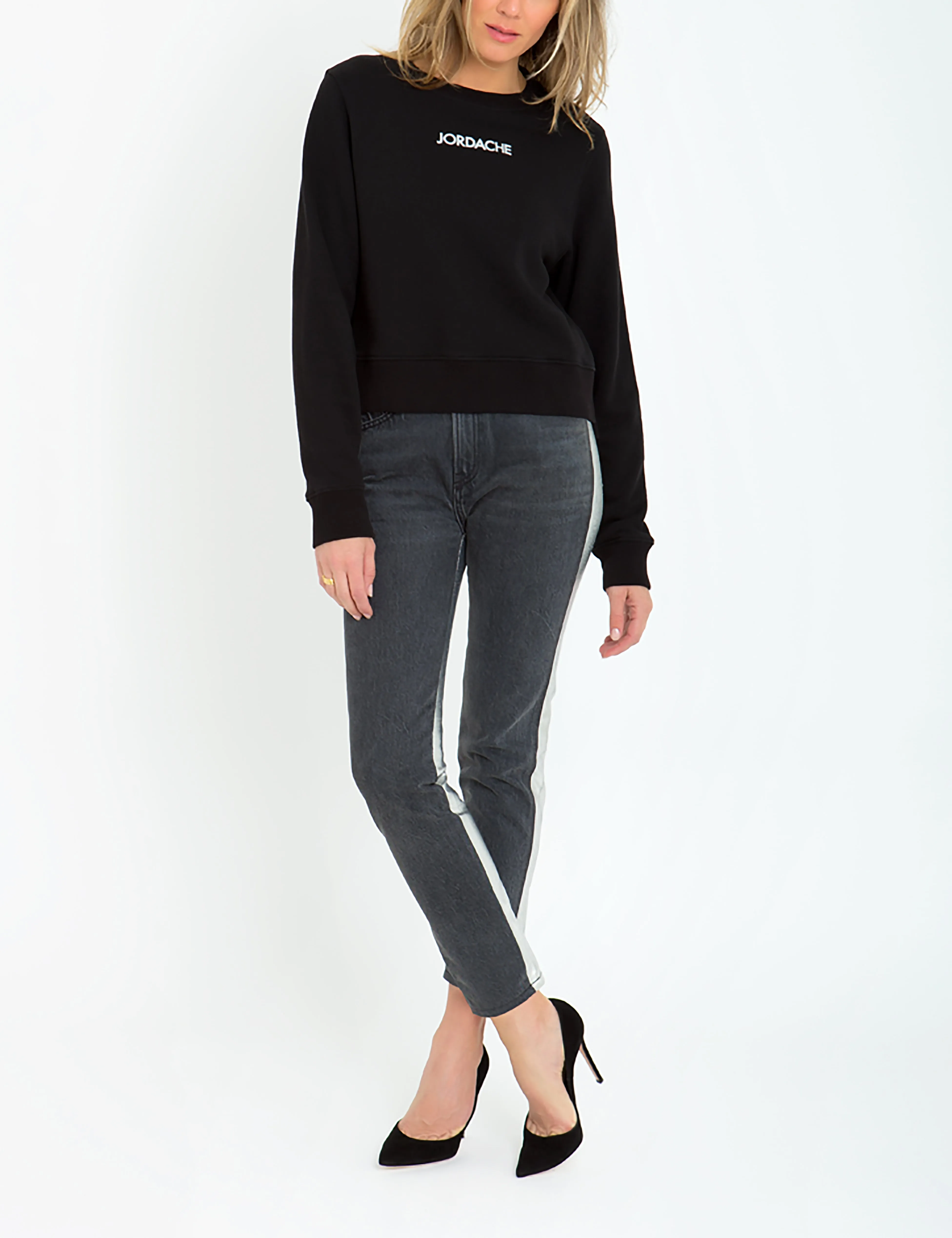 Black Reflective 3M Logo Classic Sweatshirt