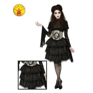 Black Ruffle Skirt, Adult
