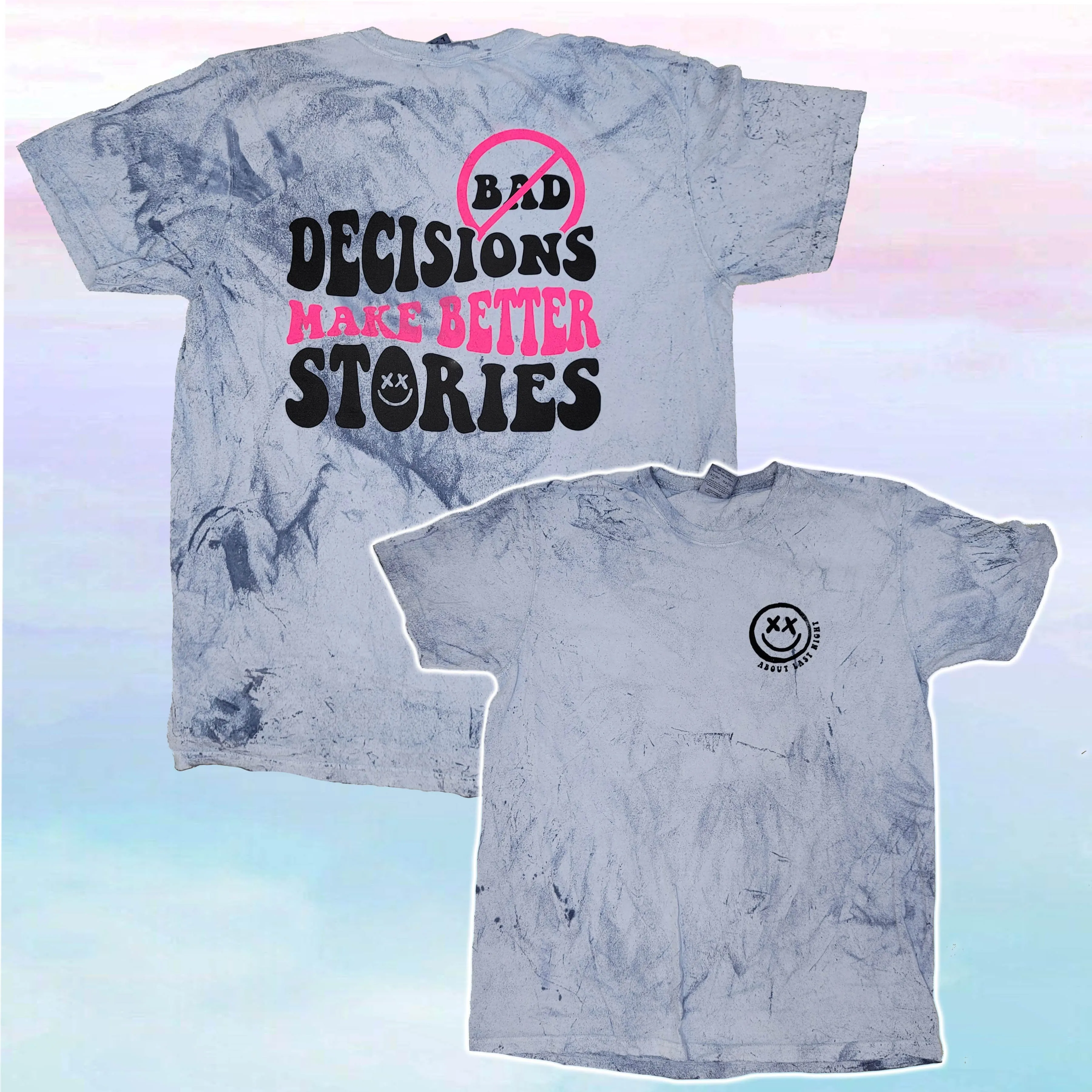 Blue Bad Decisions Smart Mouth Tee 2/19/24 5959