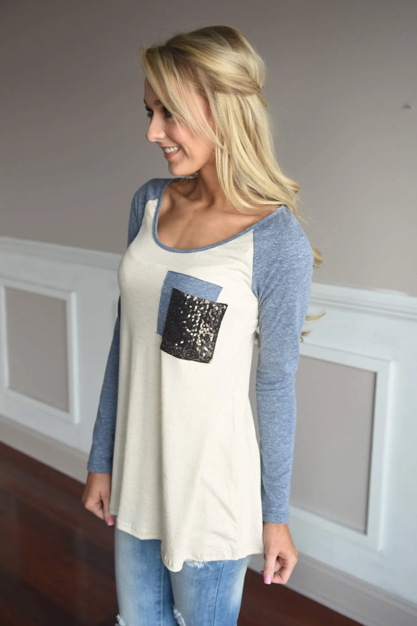 Blue Glam Top