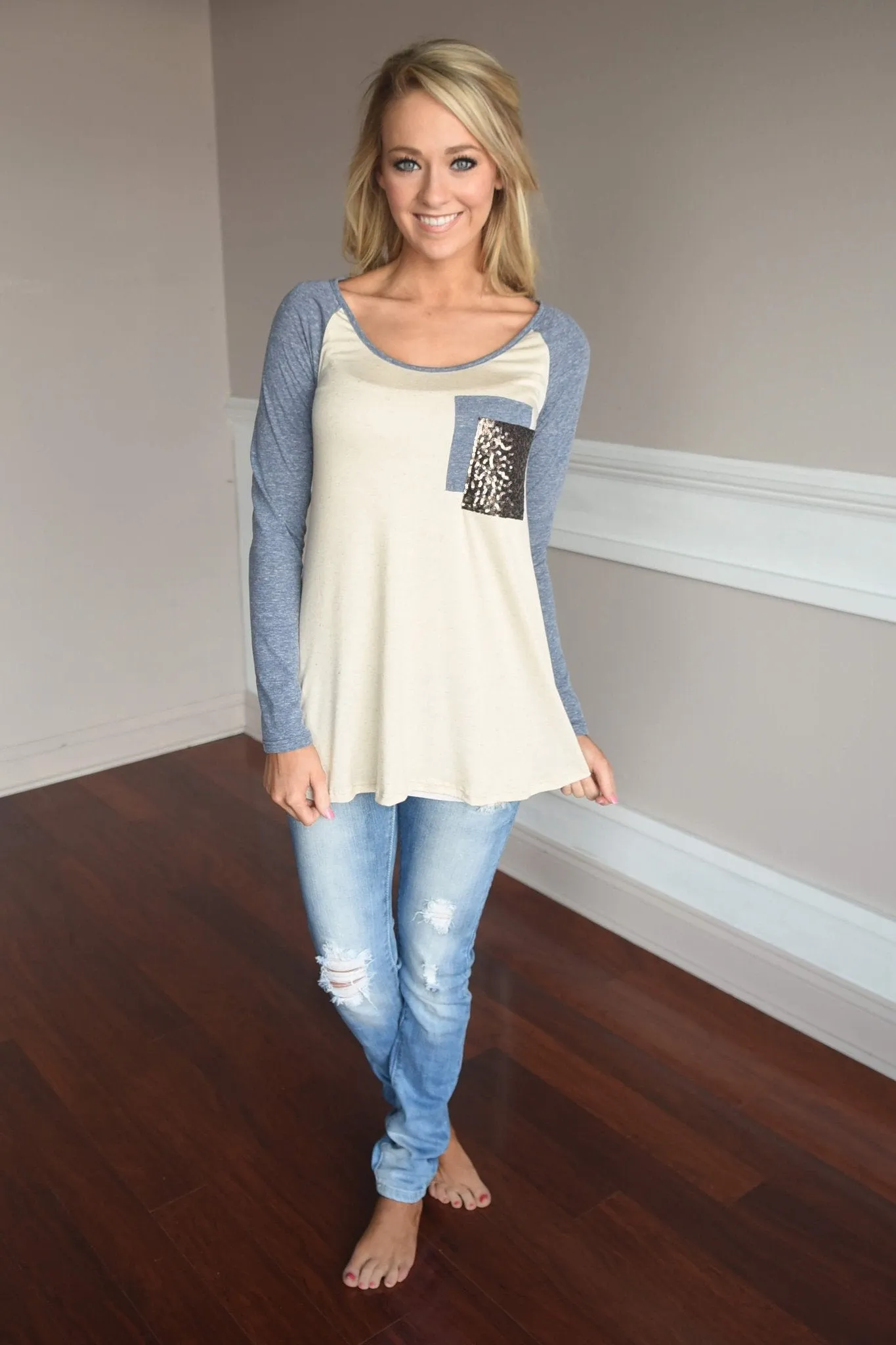 Blue Glam Top