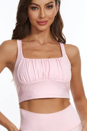 Blush Grace Crisscross Sports Bra