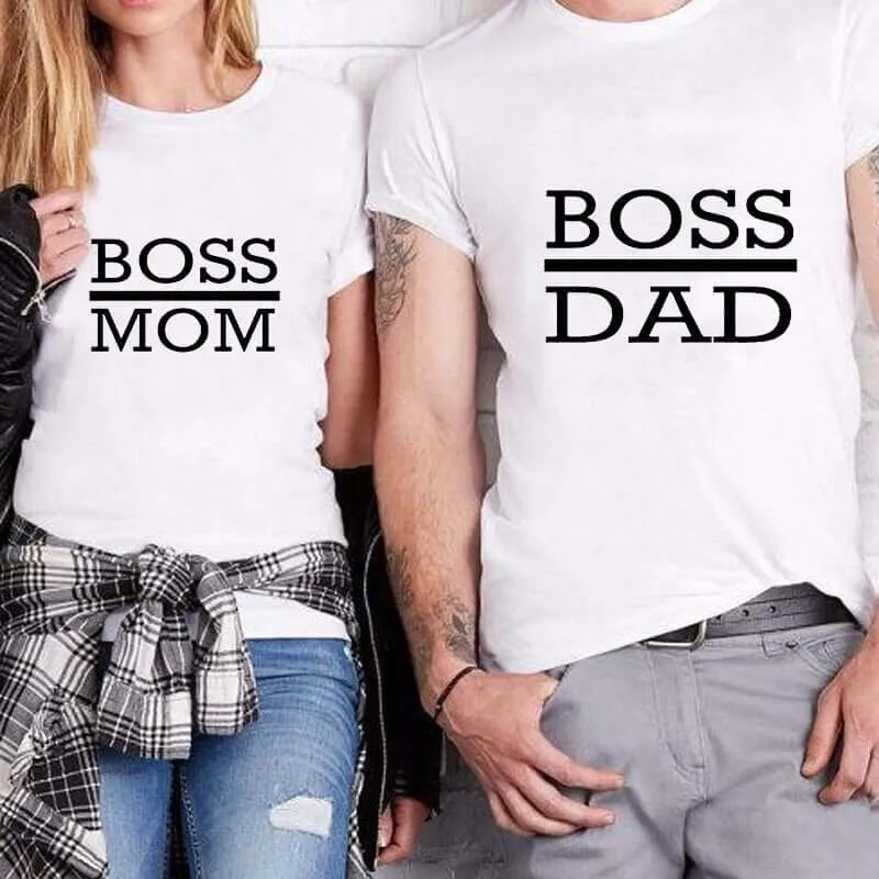 Boss Dad and Boss Mom T-shirts