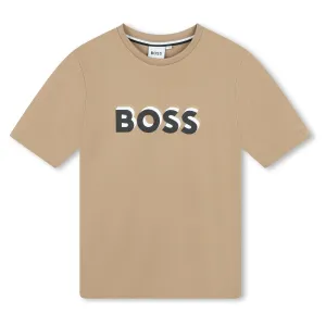 BOSS Logo SS Tee Shirt - Cookie