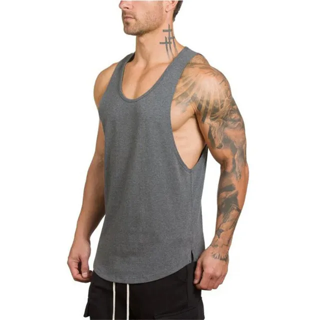Brand mens sleeveless t shirts Summer Cotton Male Tank Tops gyms Clothing Bodybuilding Undershirt Golds Fitness tanktops tees