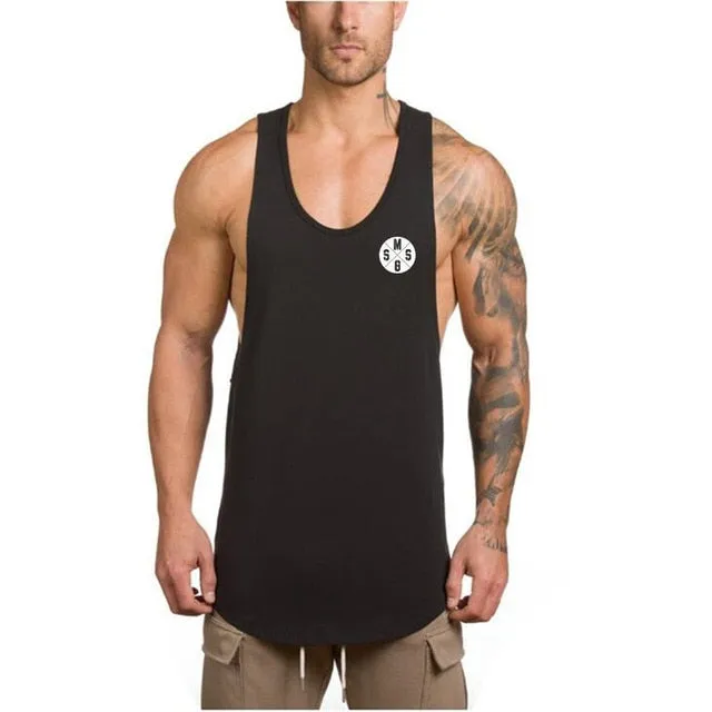 Brand mens sleeveless t shirts Summer Cotton Male Tank Tops gyms Clothing Bodybuilding Undershirt Golds Fitness tanktops tees
