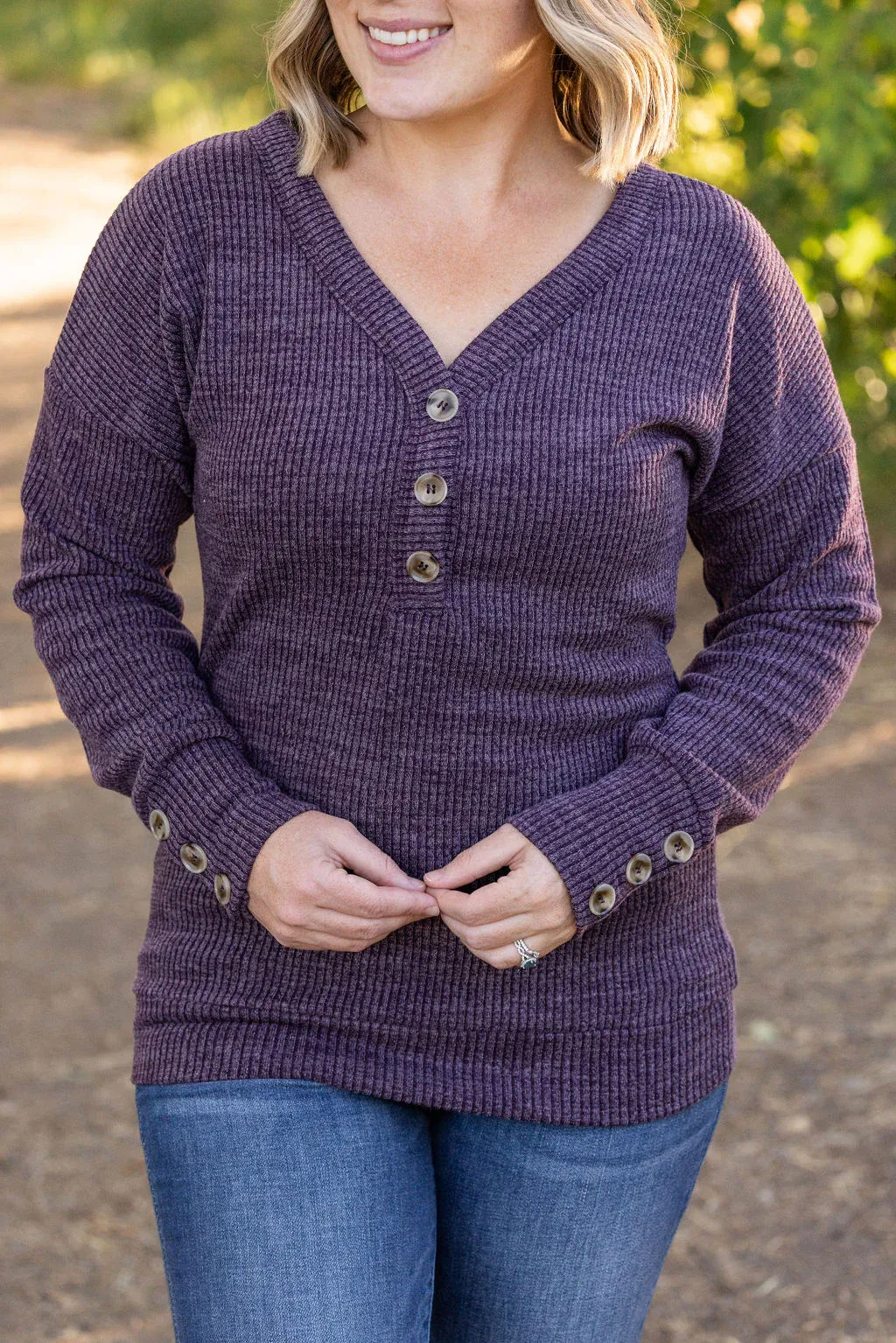Brittney Button Sweater