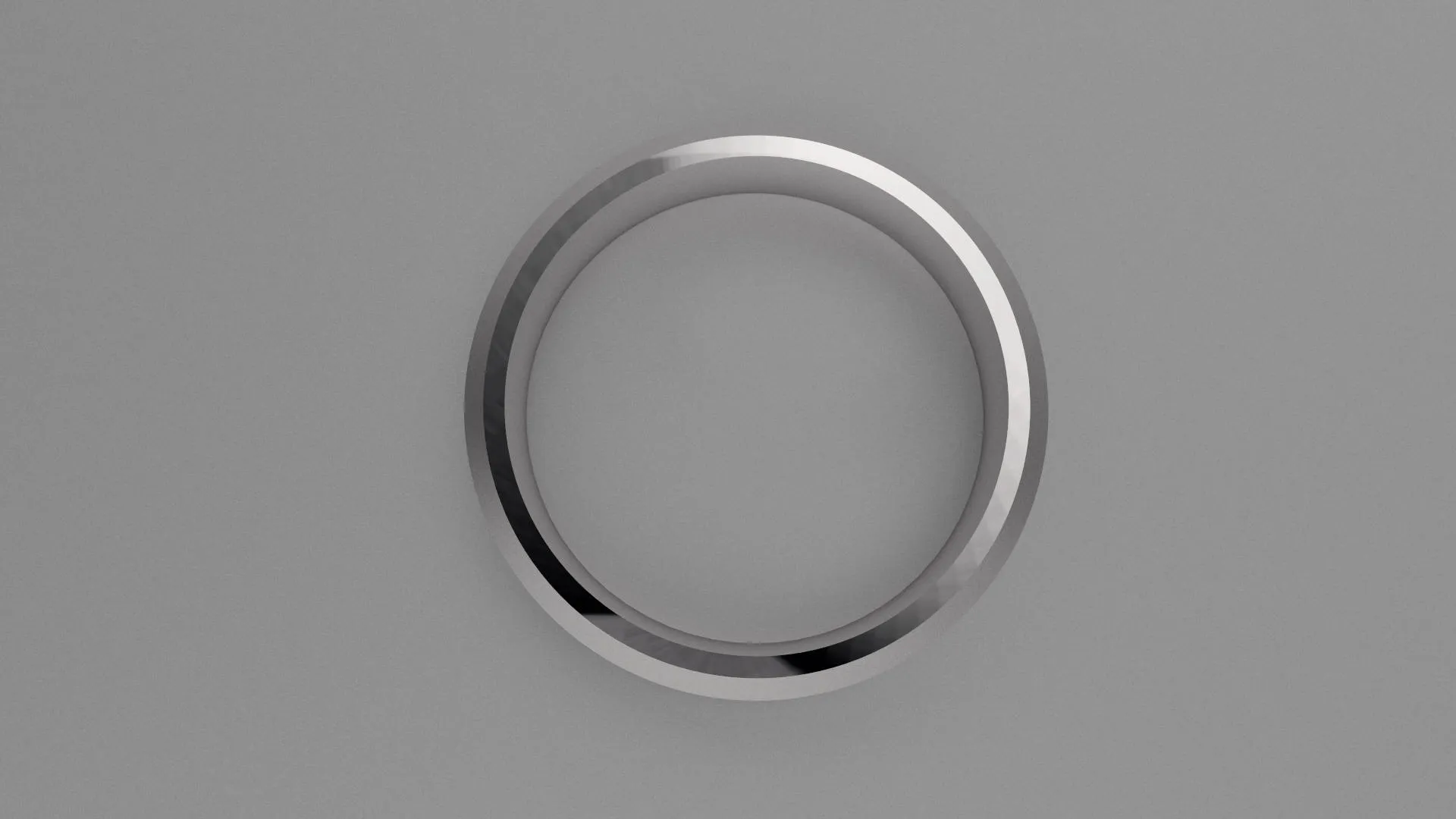 Brushed Sterling Silver 6mm Beveled Edge Wedding Band