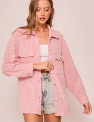 Brushed Waffle Shacket