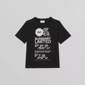Burberry CB Logo Black Tshirt