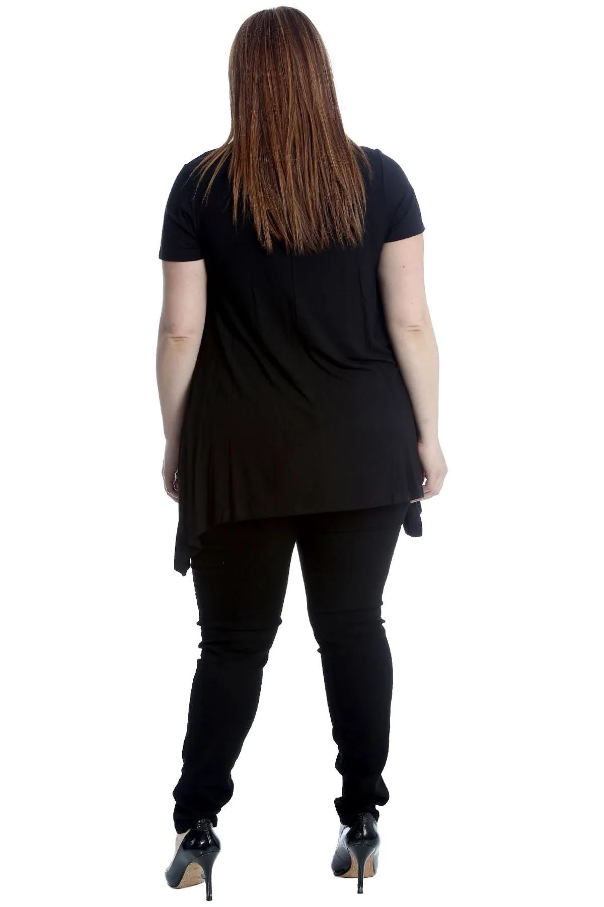 Butterfly Hanky Hem Short Sleeve Top