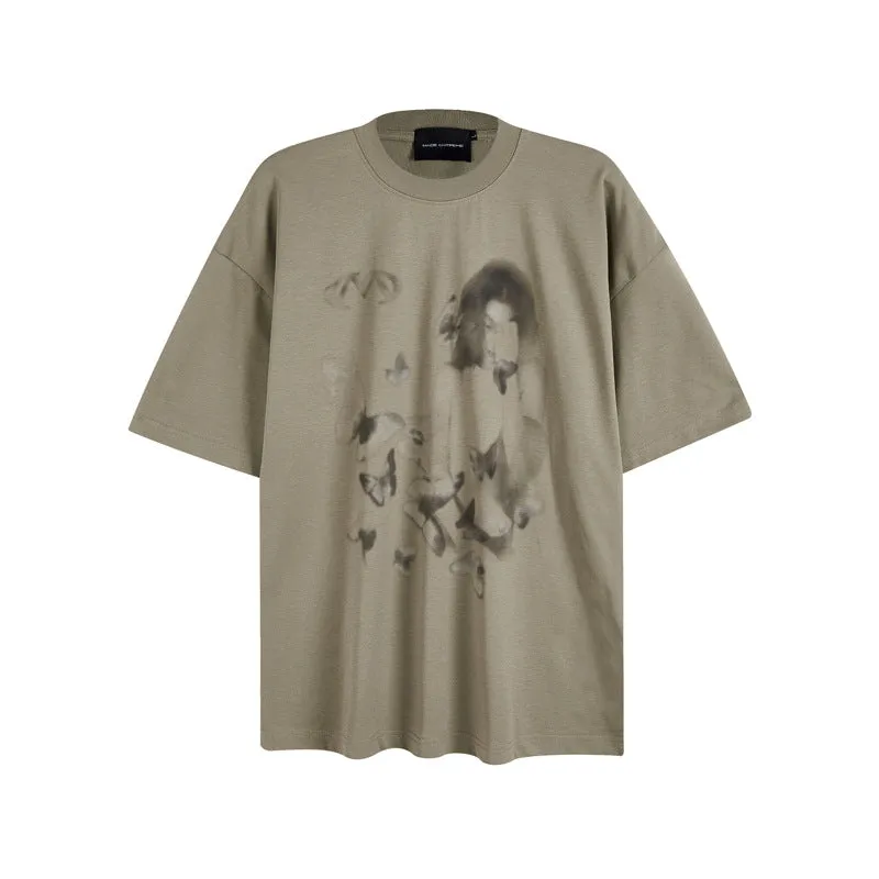Butterfly print tee-D497 | Inspanda