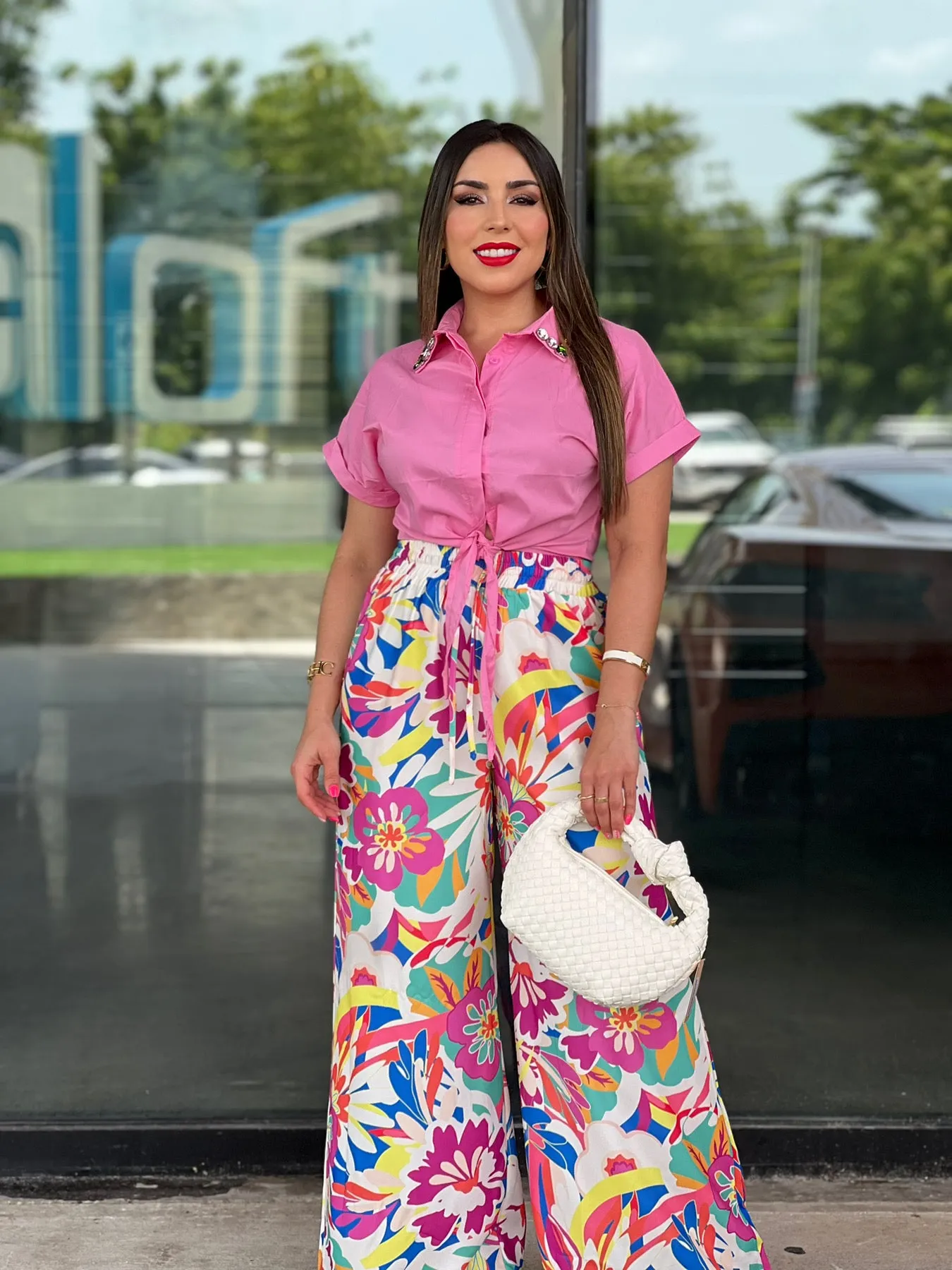 Button Down Pink Top
