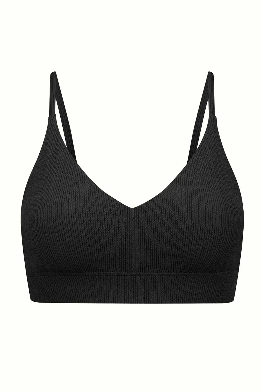 Byron Adjustable Bikini Top - Black Texture