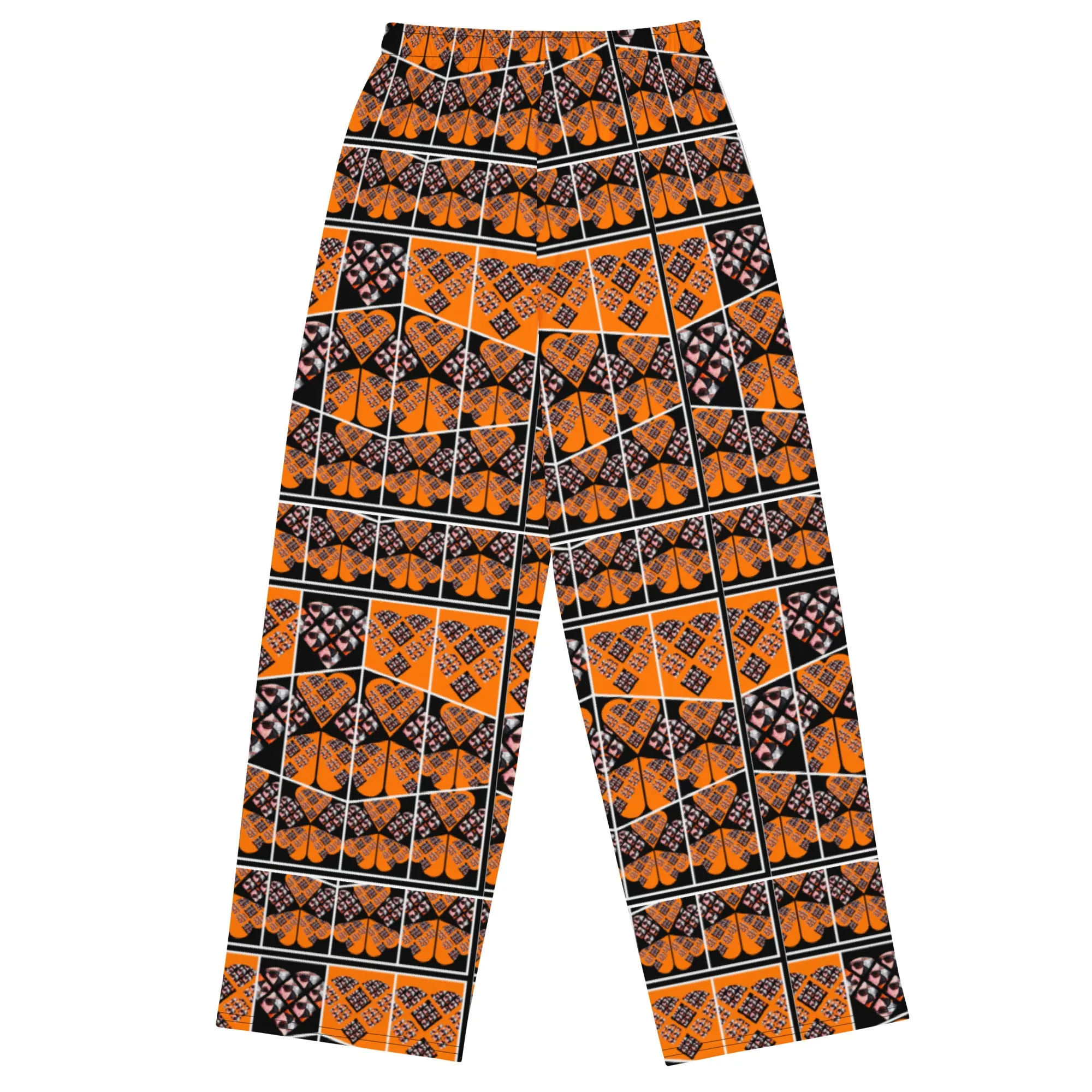 'Byzantium' All-Over Print Unisex Wide-Leg Lounge Pants