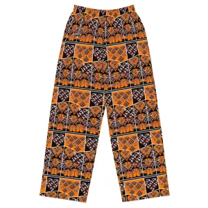 'Byzantium' All-Over Print Unisex Wide-Leg Lounge Pants