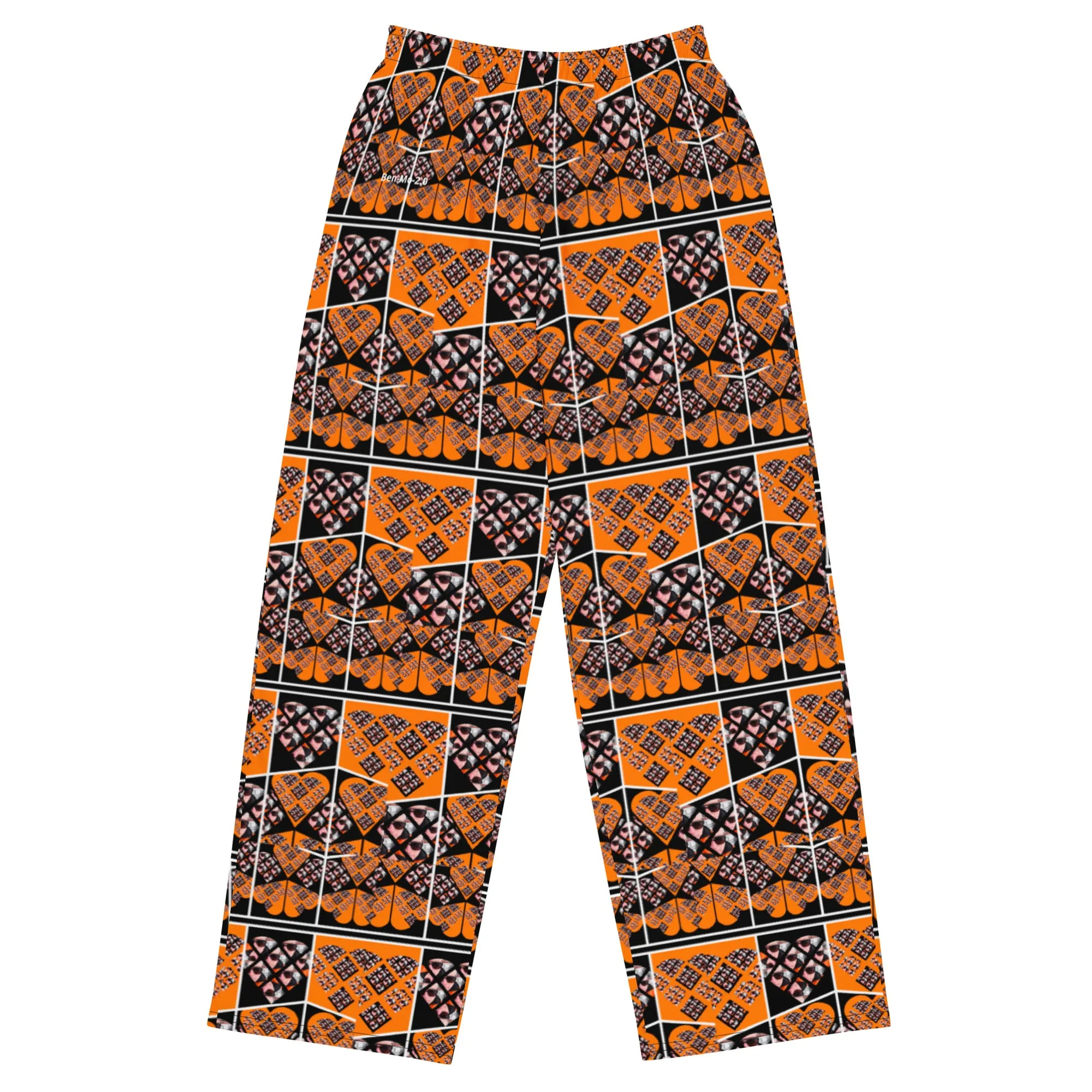 'Byzantium' All-Over Print Unisex Wide-Leg Lounge Pants