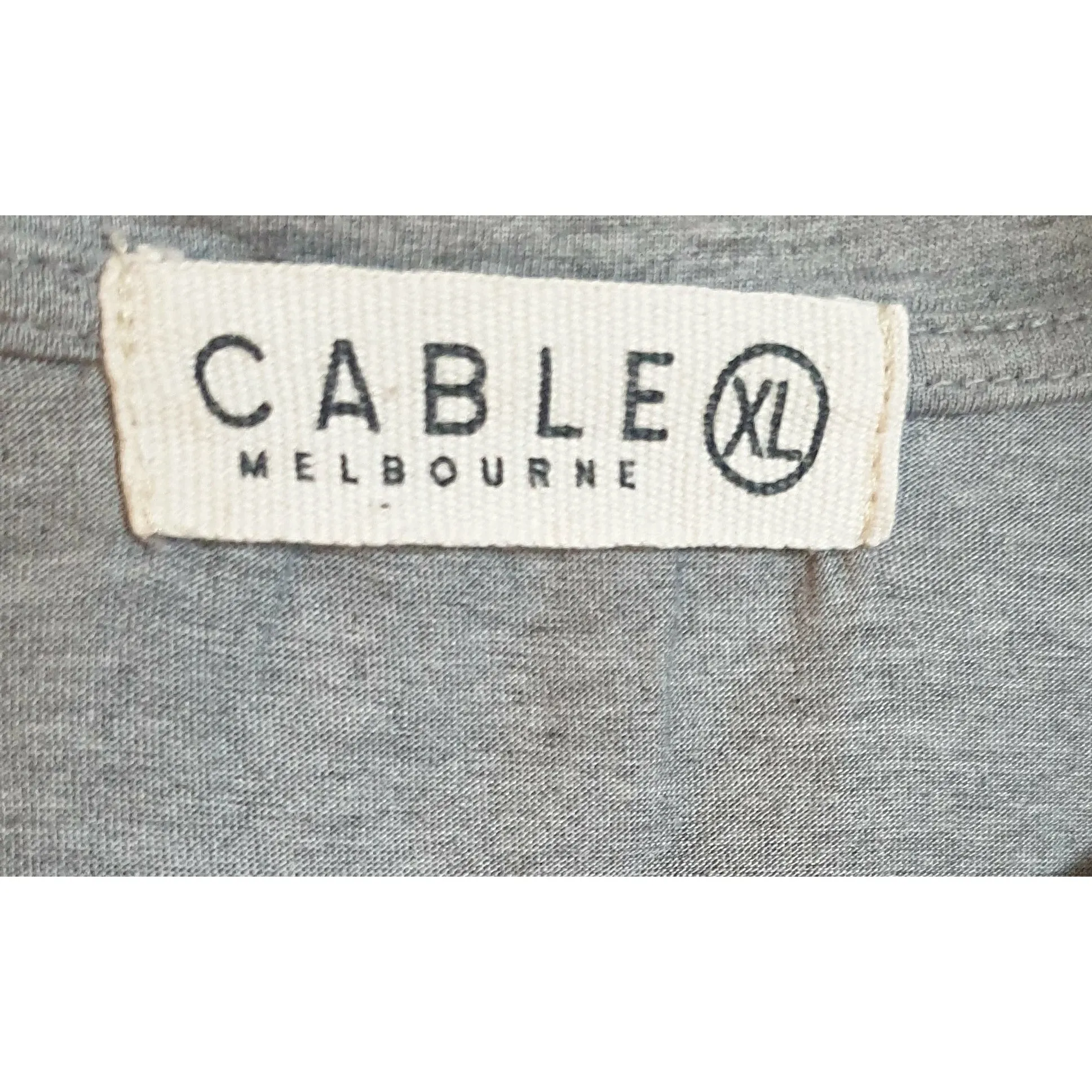 Cable Melbourne grey tee shirt size XL (best fits 16)