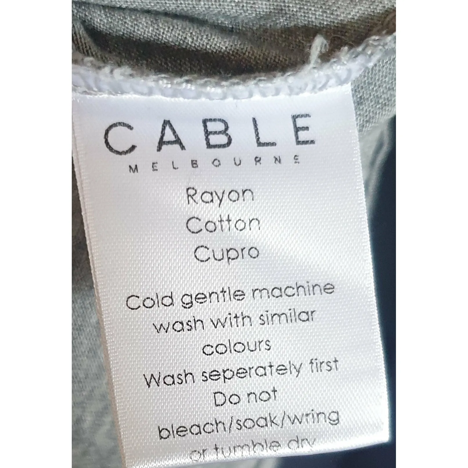 Cable Melbourne grey tee shirt size XL (best fits 16)