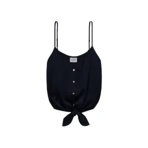 CAMI Women's Black Casual Button Front Top #394 M NWT