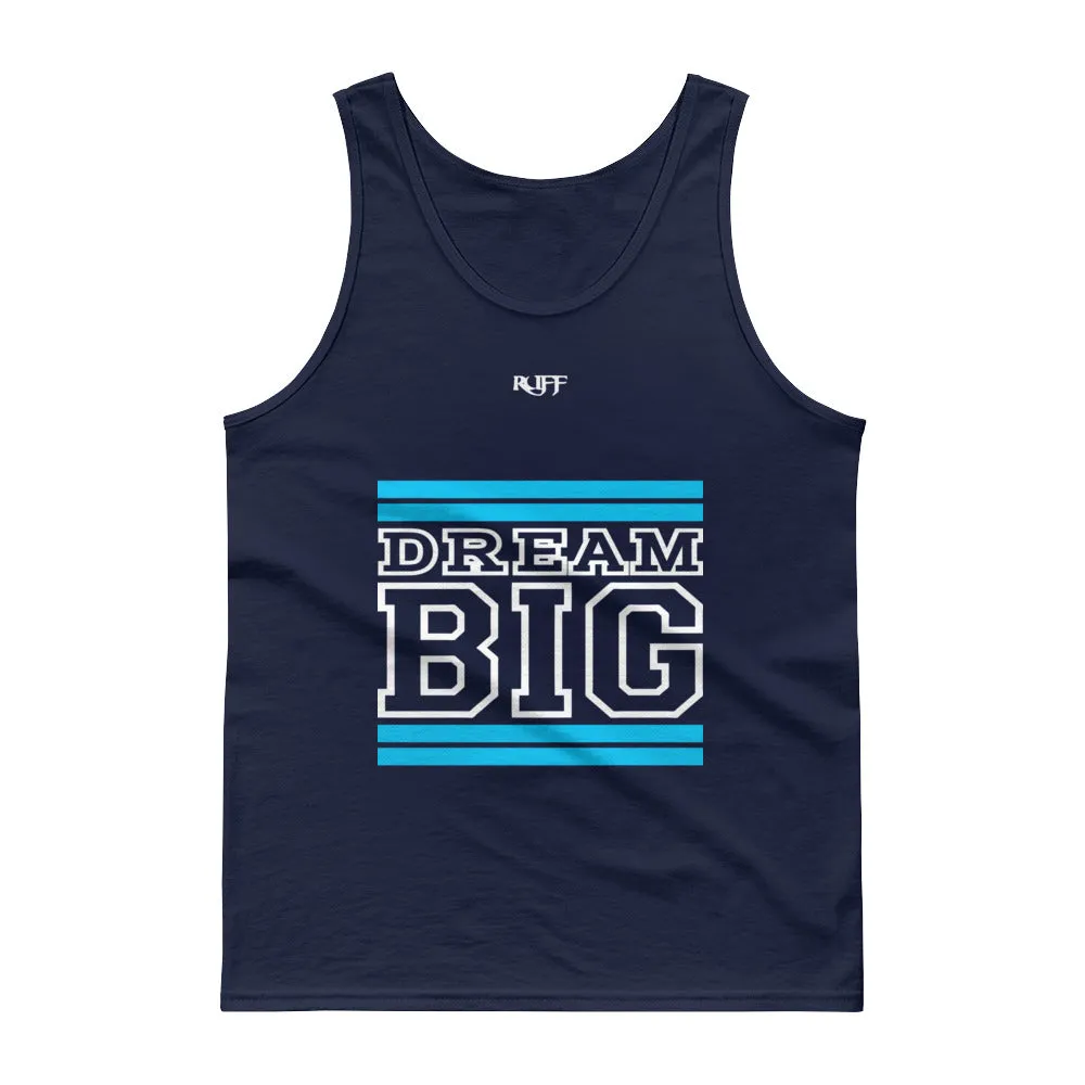 Carolina Blue and White Dream Big Tank tops
