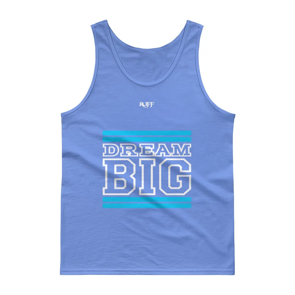 Carolina Blue and White Dream Big Tank tops