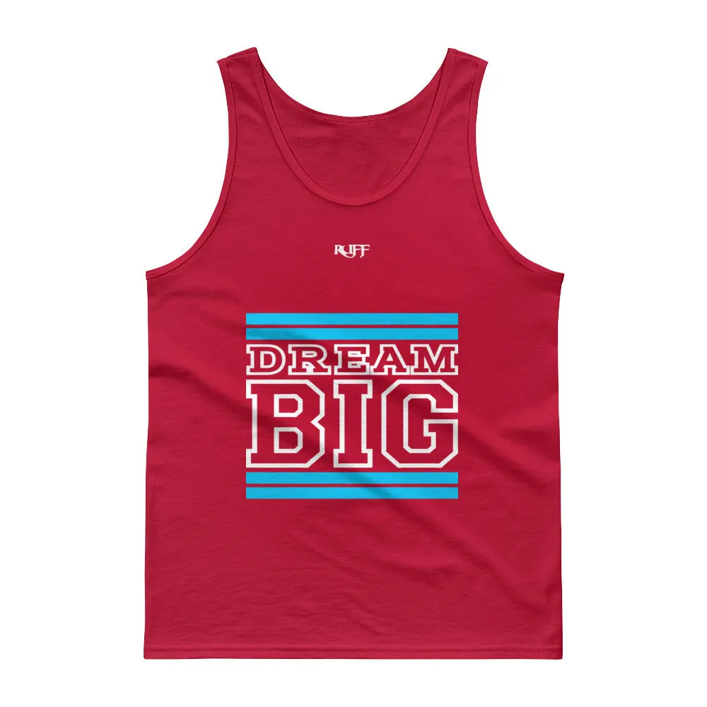 Carolina Blue and White Dream Big Tank tops