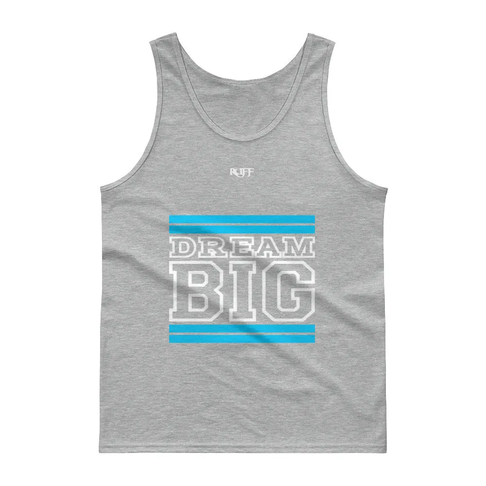 Carolina Blue and White Dream Big Tank tops