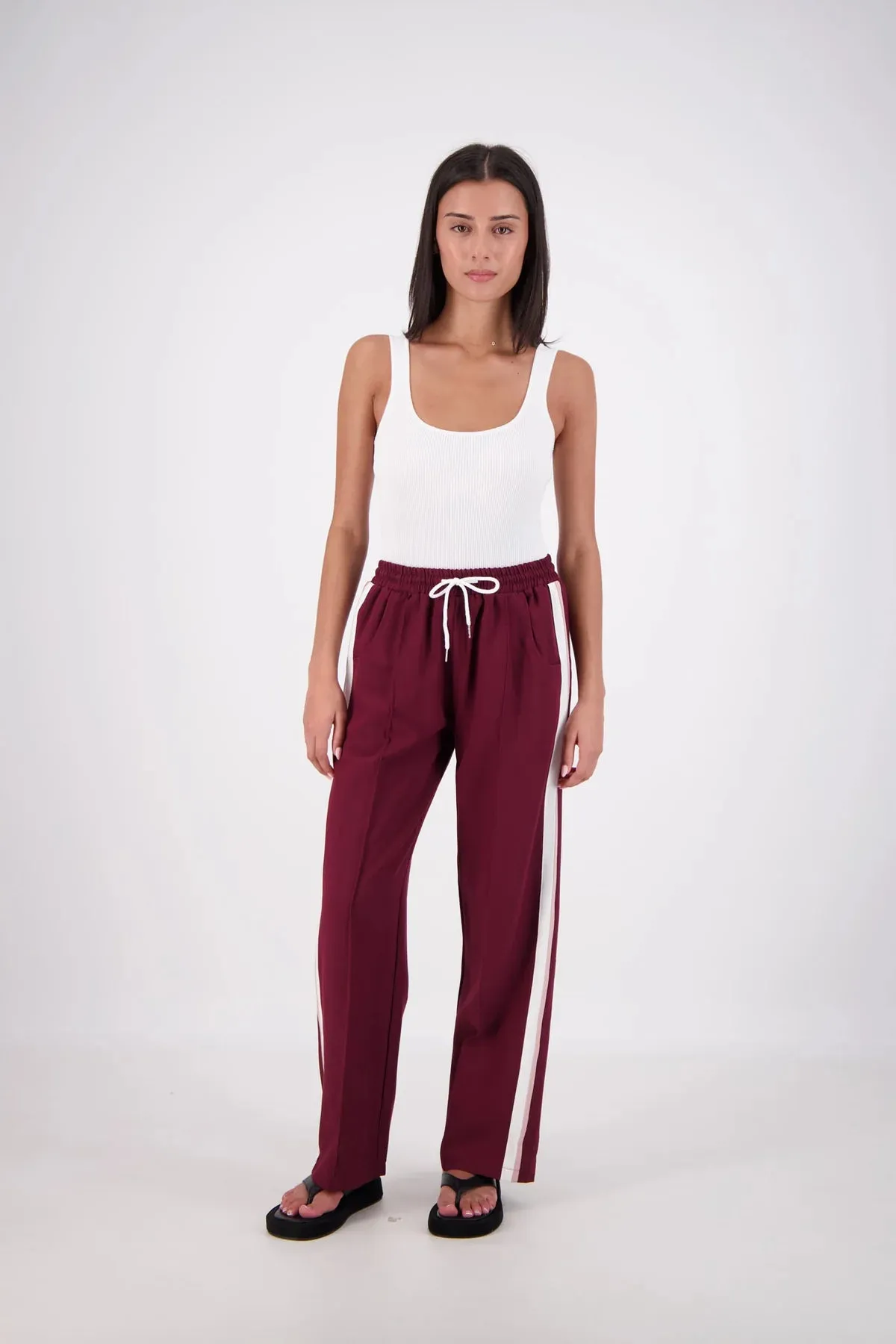 CASSIS TROUSER - PLUM- JASMINE ALEXA