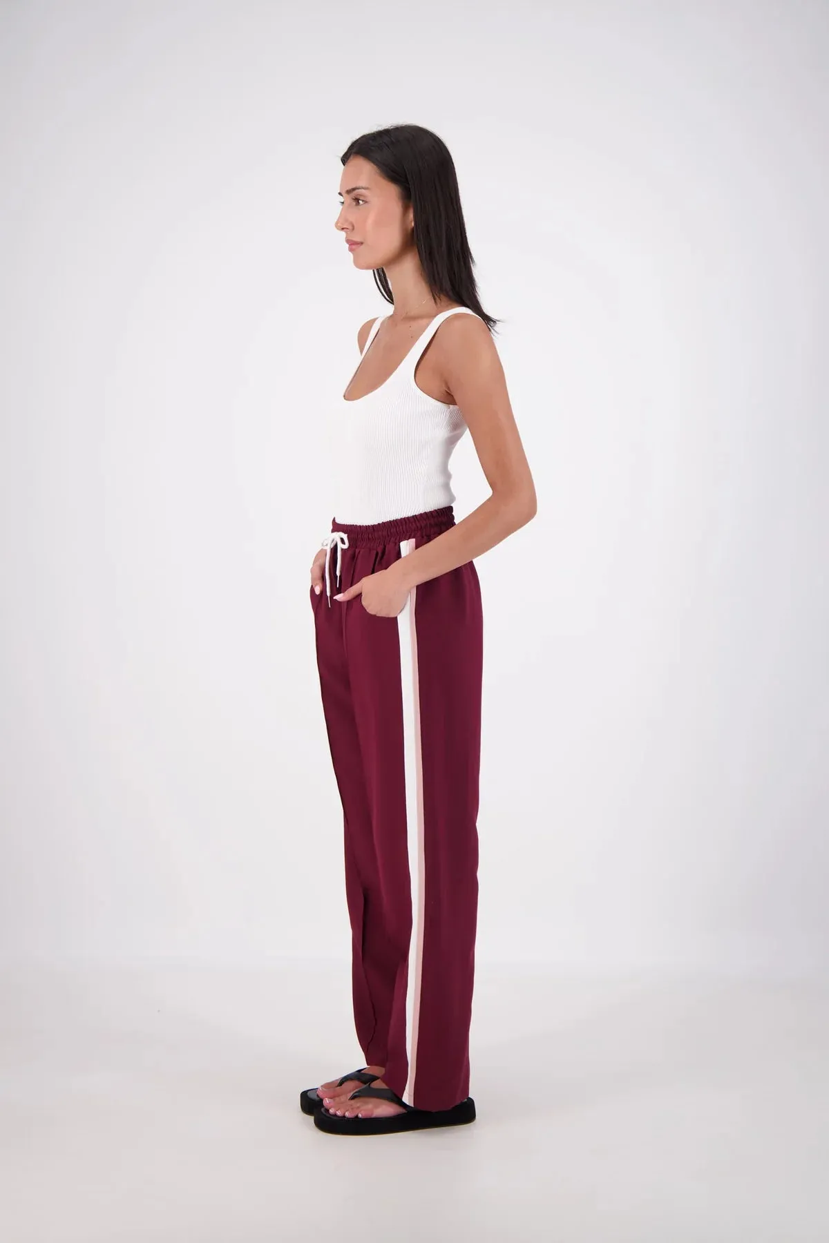 CASSIS TROUSER - PLUM- JASMINE ALEXA