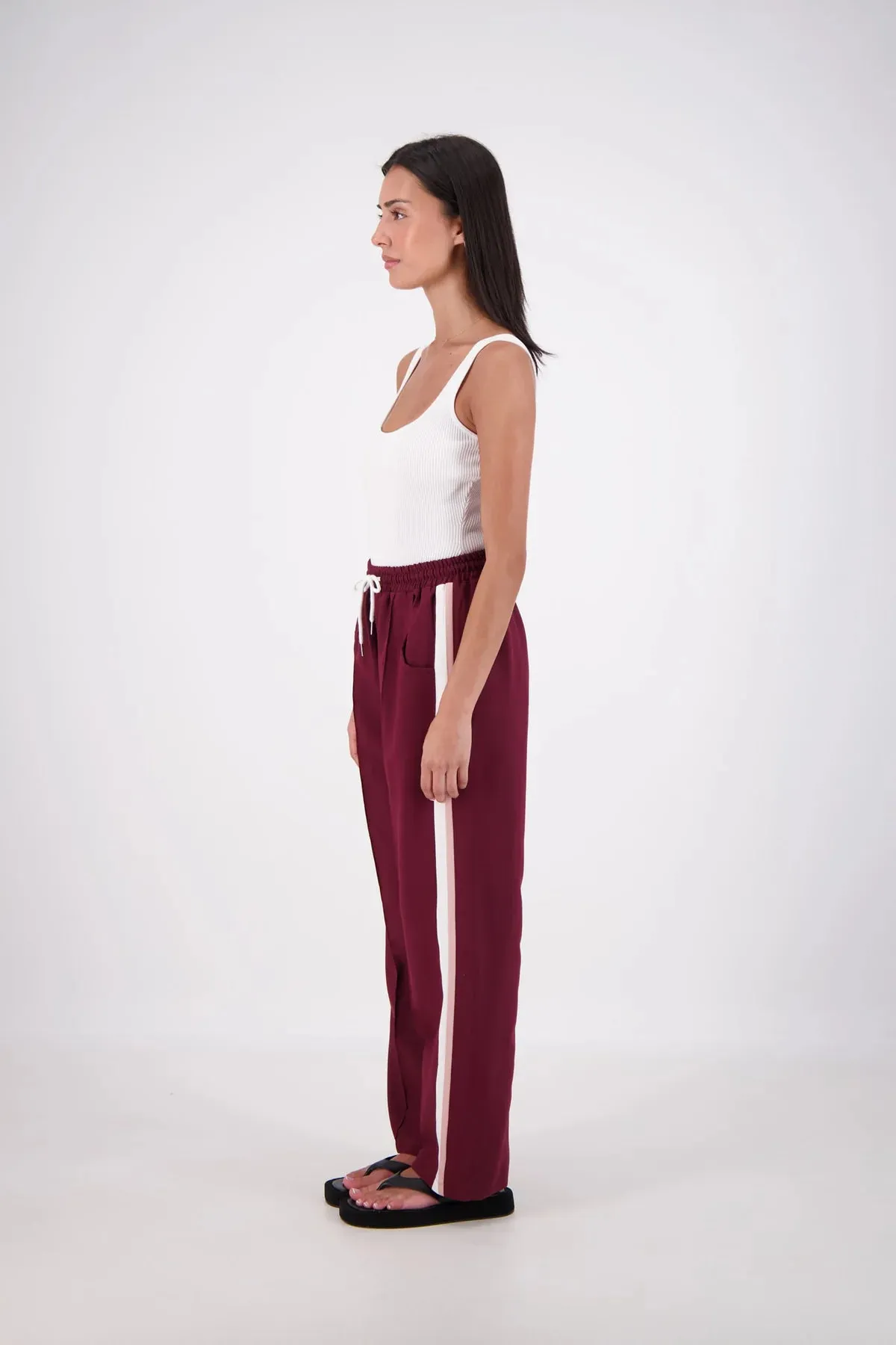 CASSIS TROUSER - PLUM- JASMINE ALEXA
