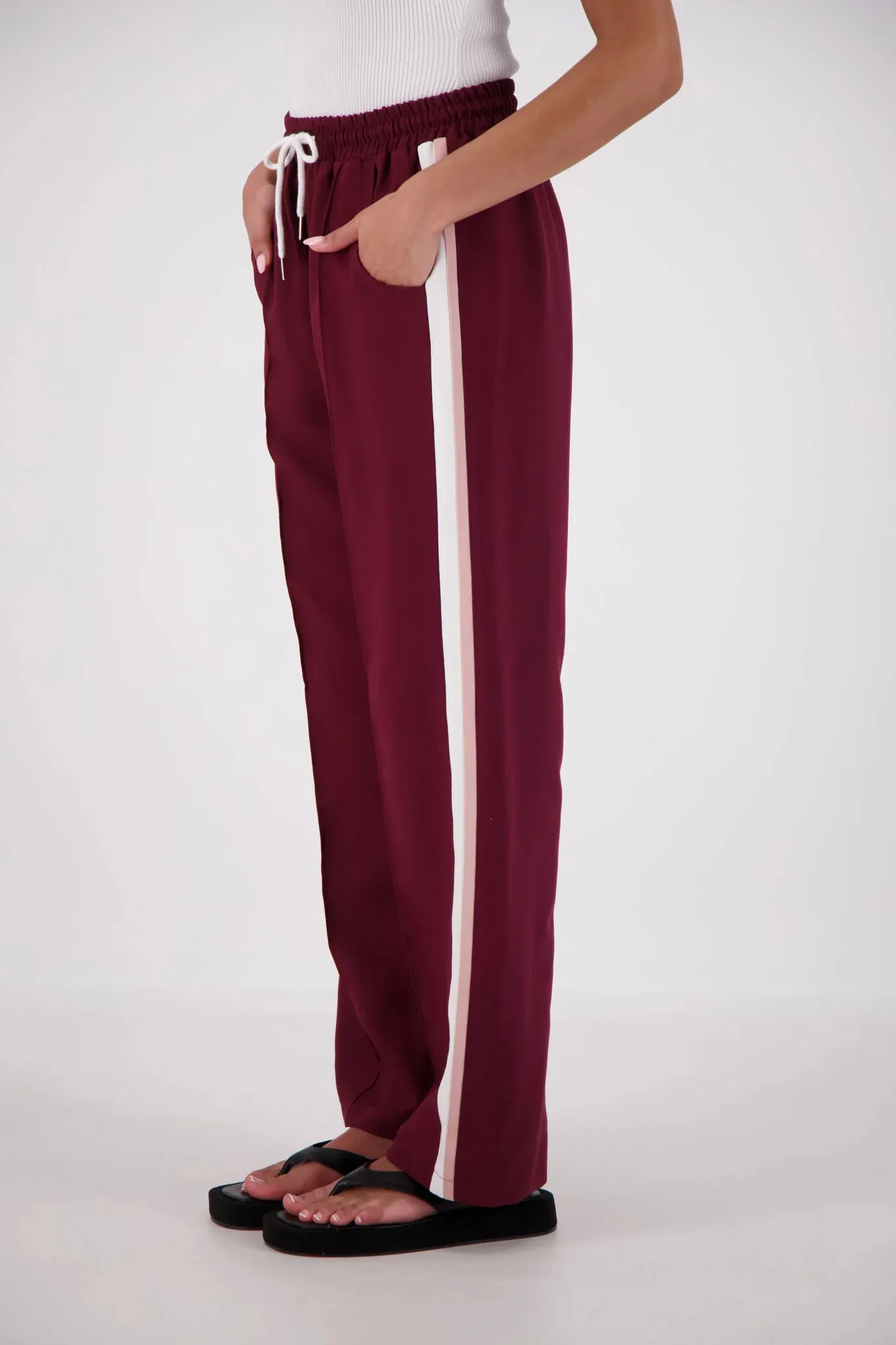 CASSIS TROUSER - PLUM- JASMINE ALEXA