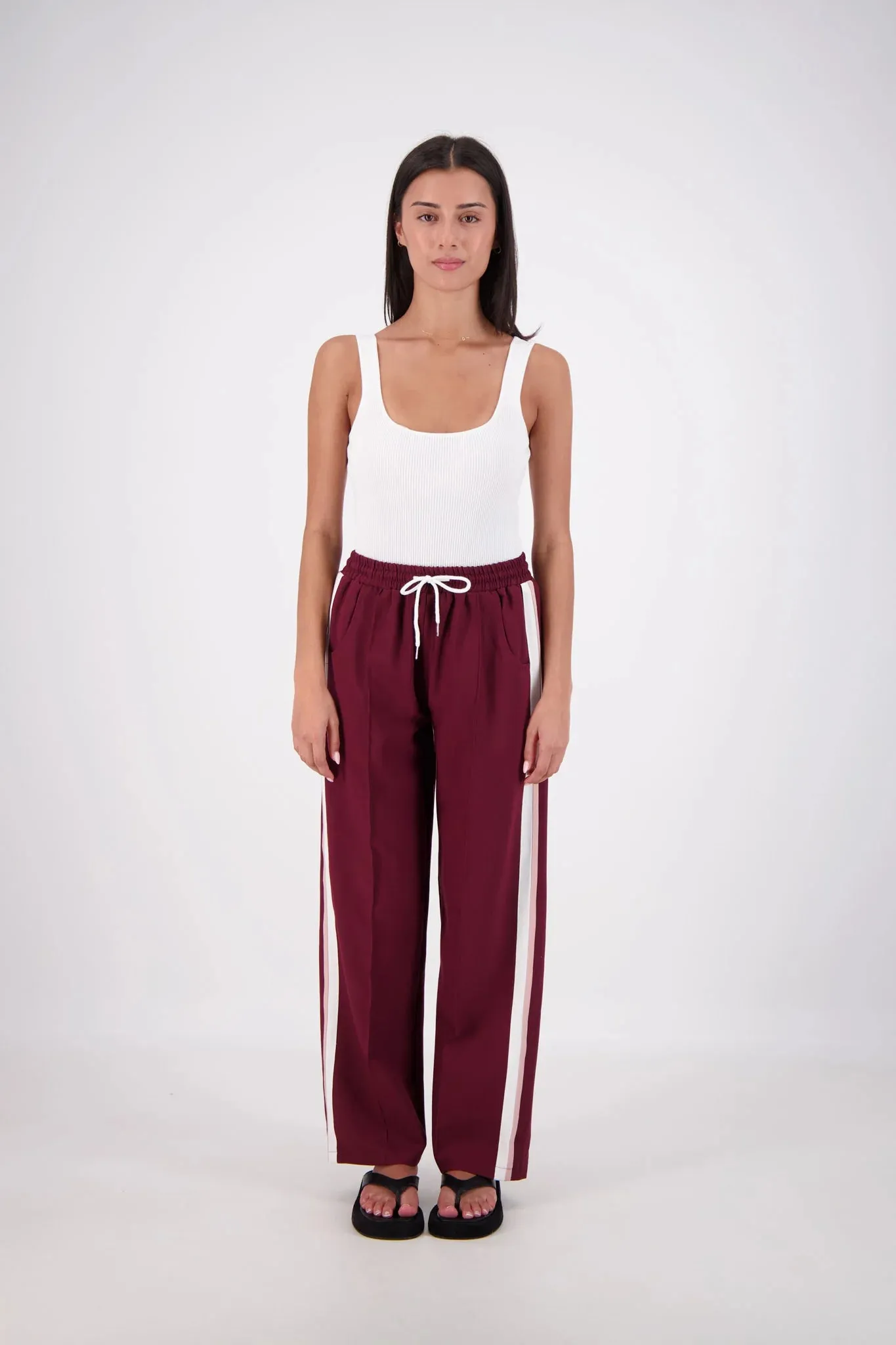 CASSIS TROUSER - PLUM- JASMINE ALEXA