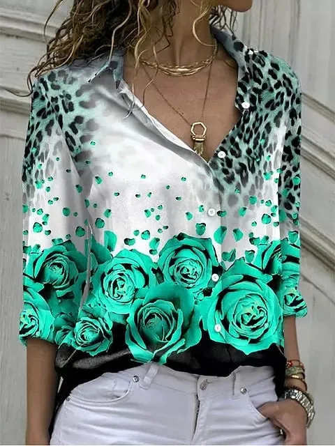 Casual Blouse Tops Lady Office Work Shirts