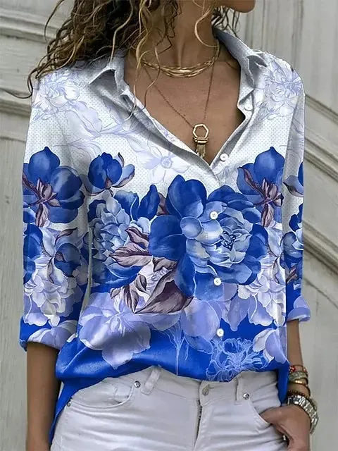Casual Blouse Tops Lady Office Work Shirts