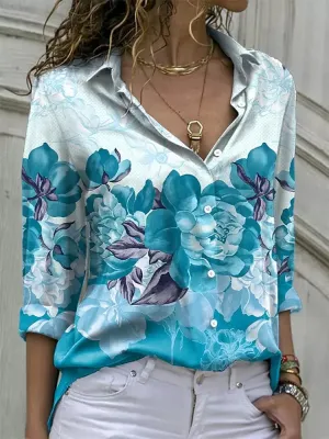 Casual Blouse Tops Lady Office Work Shirts