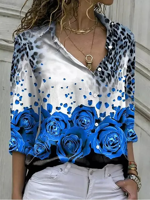 Casual Blouse Tops Lady Office Work Shirts
