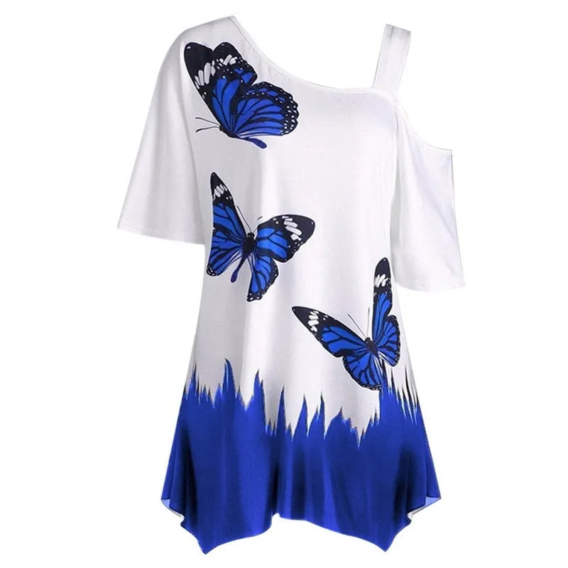 Casual Butterfly Printed Tee