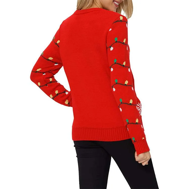 Casual Christmas Tree/Snowman Knitting Women Sweaters