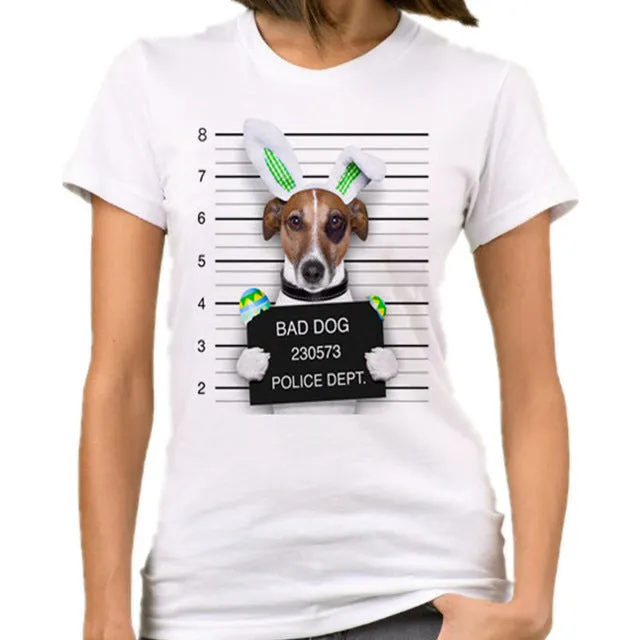 Casual Funny Mouse Tops Tees